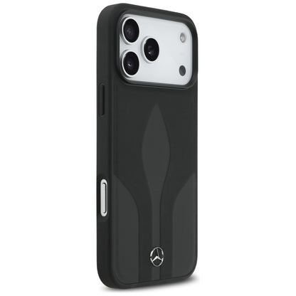 Mercedes Leather The Move MagSafe Case for iPhone 17 Pro Max - Black_3