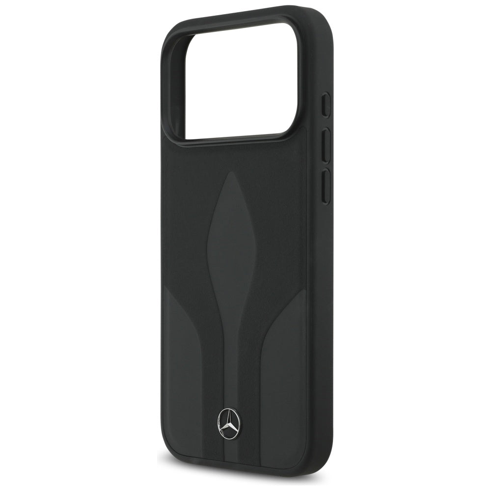 Mercedes Leather The Move MagSafe Case for iPhone 17 Pro Max - Black_5