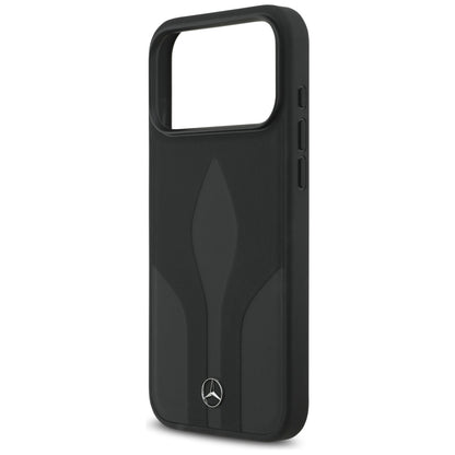 Mercedes Leather The Move MagSafe Case for iPhone 17 Pro Max - Black_5