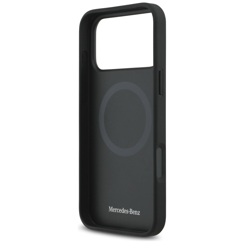 Mercedes Leather The Move MagSafe Case for iPhone 17 Pro Max - Black_6