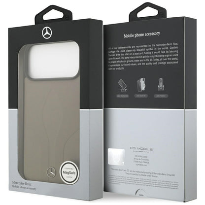 Mercedes Leather The Move MagSafe Case for iPhone 17 Pro Max - Beige_7