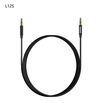 Dudao L12S AUX cable mini jack 3.5mm 1m 3-pole stereo - black_0