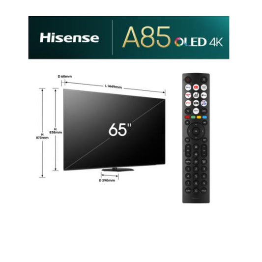 Televisor Hisense / 65 OLED 4K HDR 10+ 120HZ / Preto / 65A86N_0