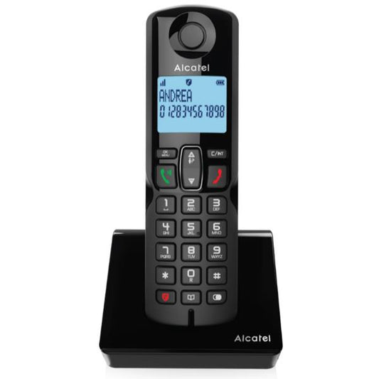 Alcatel S280 EWE Teléfono DECT Identificador de llamadas Negro_0