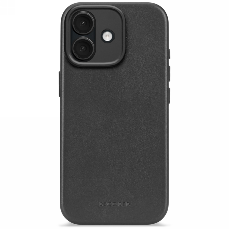 Decoded Leather Backcover MagSafe case for iPhone 17 - black_0