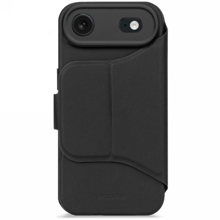 Decoded Textured Silicone Detachable Wallet MagSafe case for iPhone Air - black_0