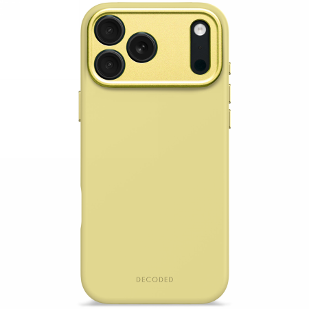 Decoded AntiMicrobial Silicone Backcover MagSafe for iPhone 17 Pro Max - Yellow_0