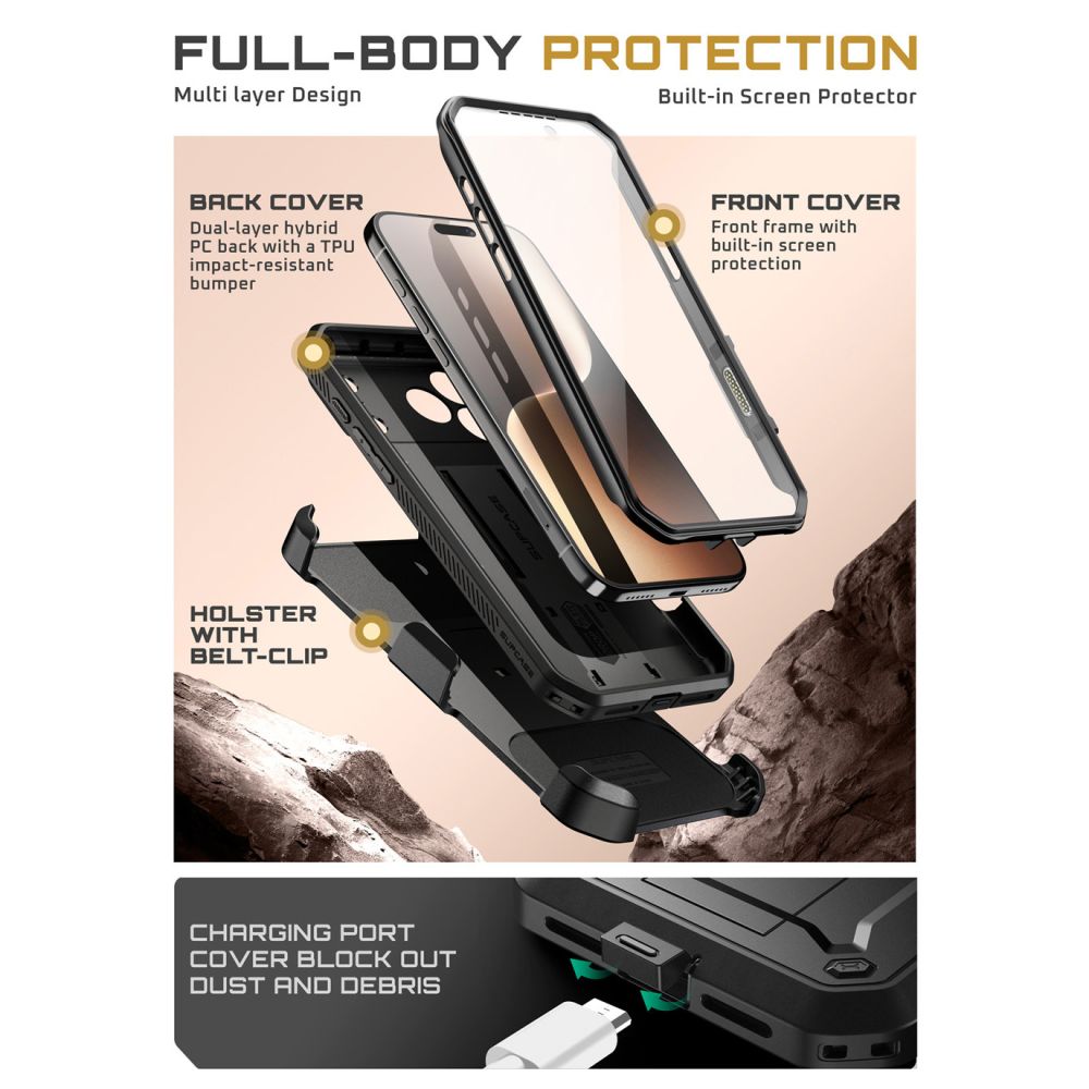 Supcase UB Pro Case for iPhone 17 Pro - Black_2