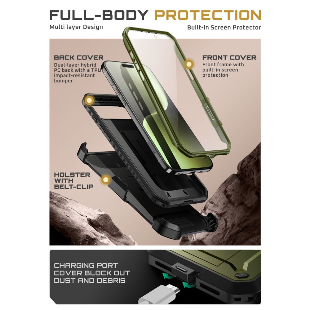 Supcase UB Pro Case for iPhone 17 Air - Green_3