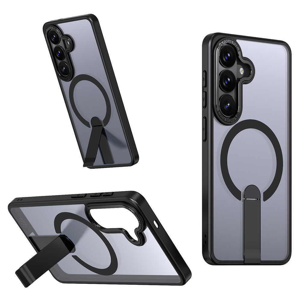 Hybrid Armor X Case for Samsung Galaxy S26 Plus with Stand, Compatible with MagSafe - Black_0