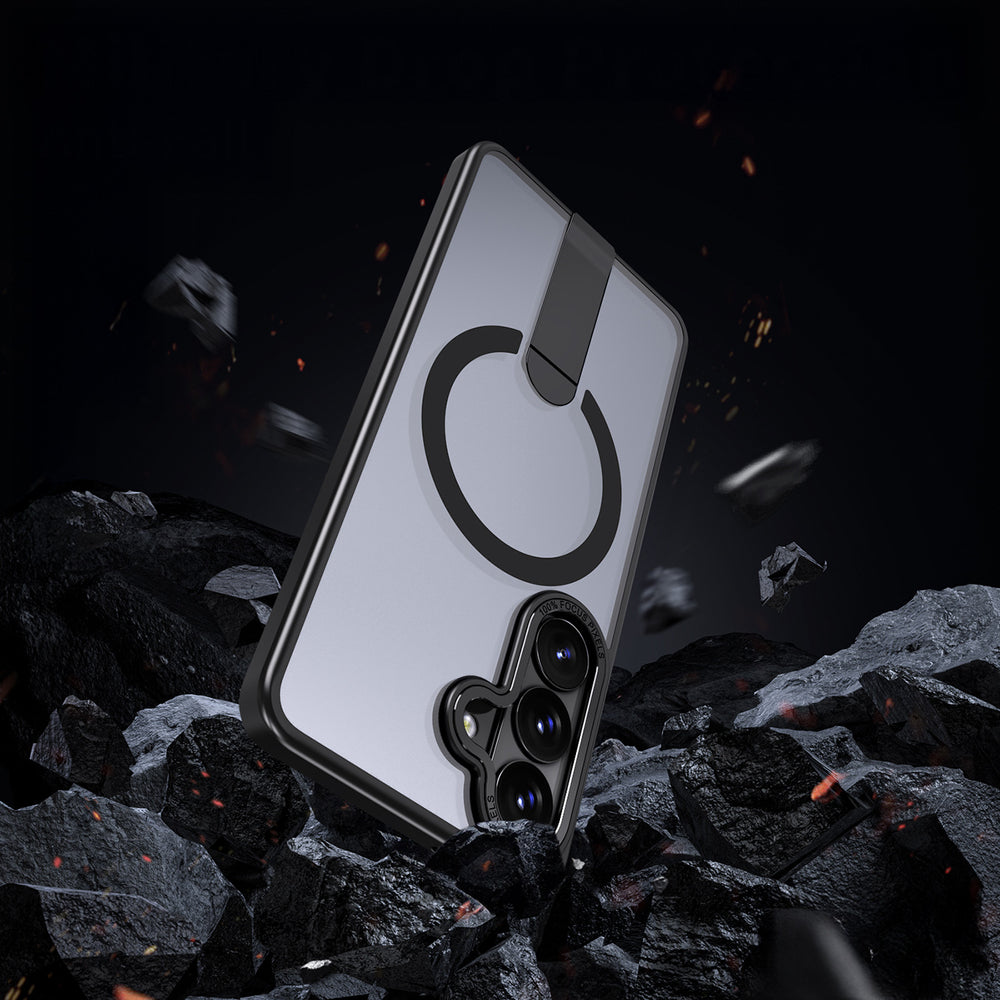 Hybrid Armor X Case for Samsung Galaxy S26 Plus with Stand, Compatible with MagSafe - Black_1