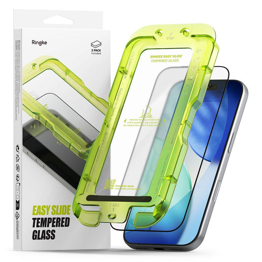 Ringke Easy Slide 2-pack tempered glass for iPhone 17 Pro Max - black_0