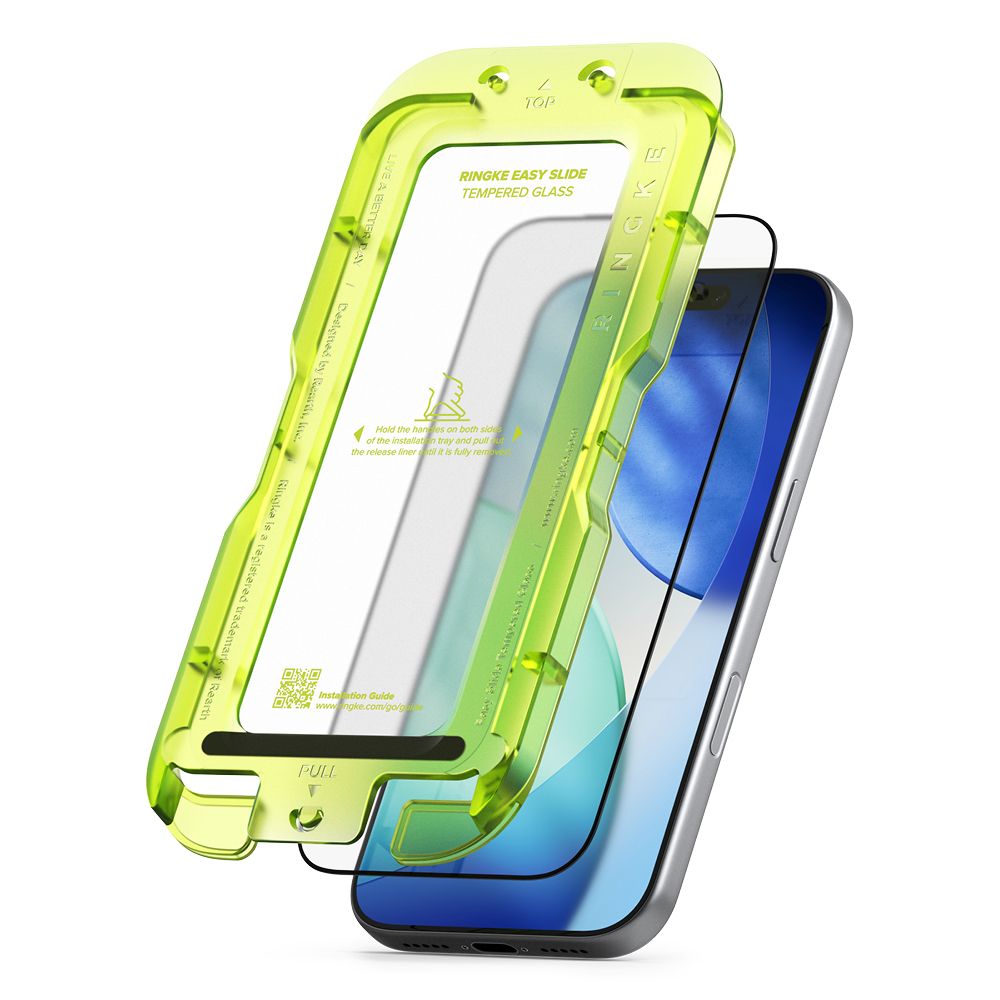 Ringke Easy Slide 2-pack tempered glass for iPhone 17 Pro Max - black_1