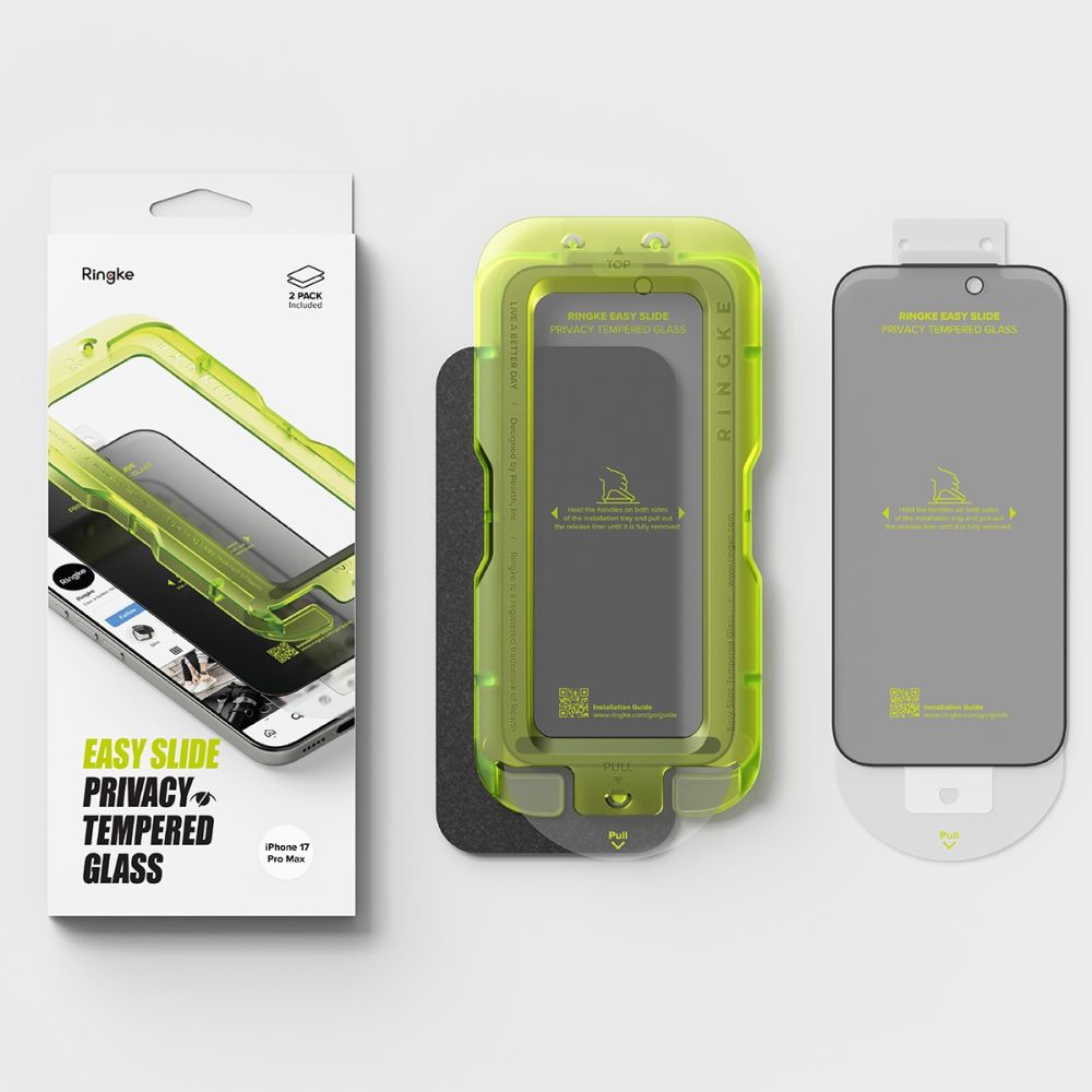 Ringke Easy Slide 2-pack Privacy Glass for iPhone 17 Pro Max_5