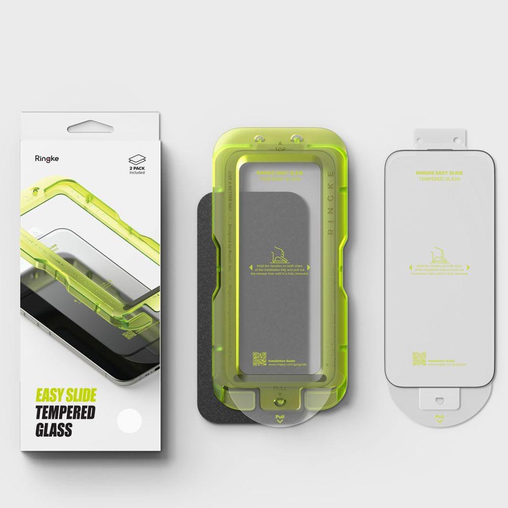 Ringke Easy Slide 2-pack tempered glass for iPhone 17 Air - black_5