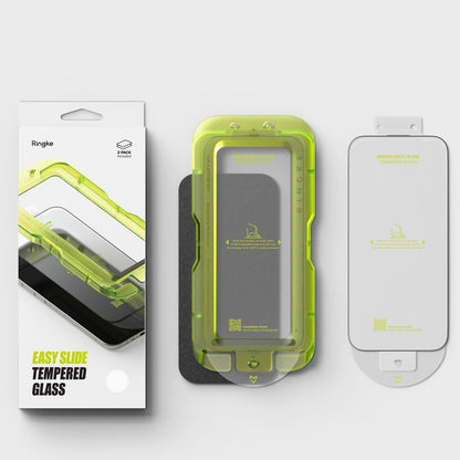 Ringke Easy Slide 2-pack tempered glass for iPhone 17 Air - black_5
