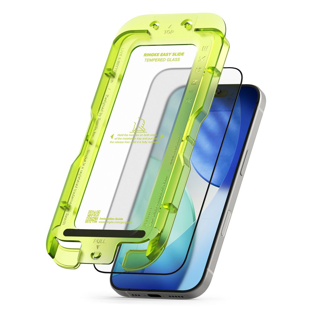 Ringke Easy Slide 2-pack tempered glass for iPhone 17 - black_1