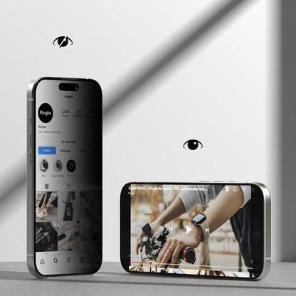 Ringke Easy Slide 2-pack Privacy Glass for iPhone 17 - Black_2