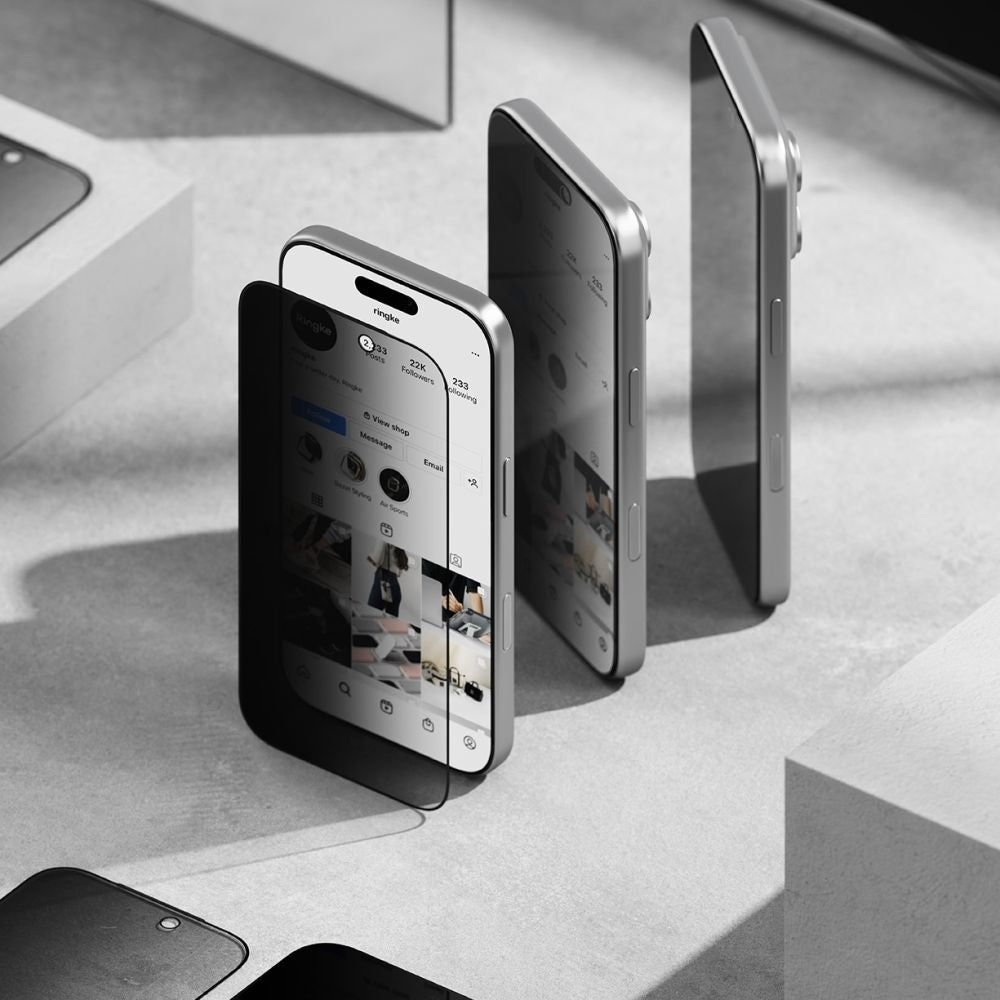 Ringke Easy Slide 2-pack Privacy Glass for iPhone 17 - Black_4