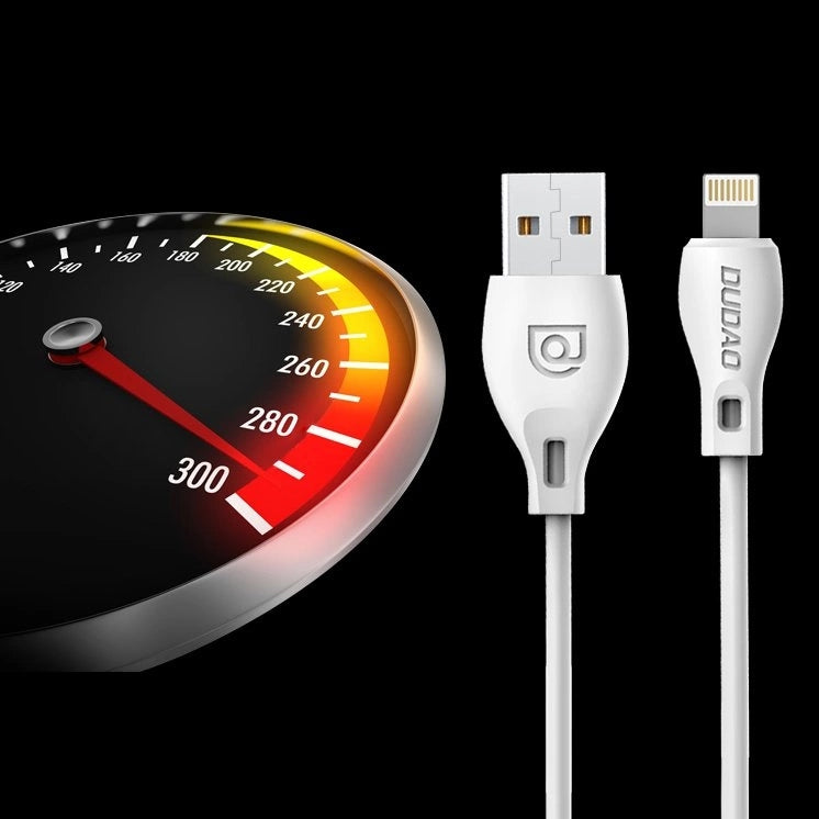 Dudao USB / Lightning cable 2.4A 1m white (L4L 1m white)_3