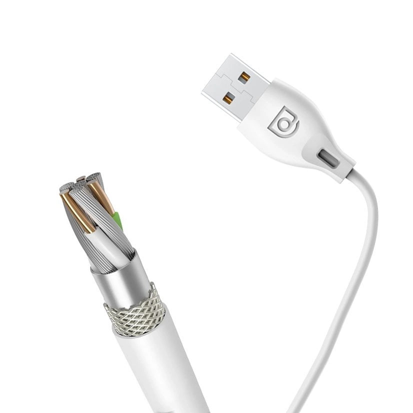 Dudao USB / Lightning cable 2.4A 1m white (L4L 1m white)_4