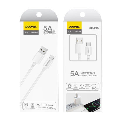 Dudao USB Type C 2.1A 1m white cable (L4T 1m white)_8