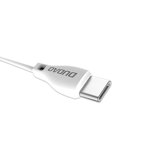 Dudao USB Type C 2.1A 1m white cable (L4T 1m white)_2