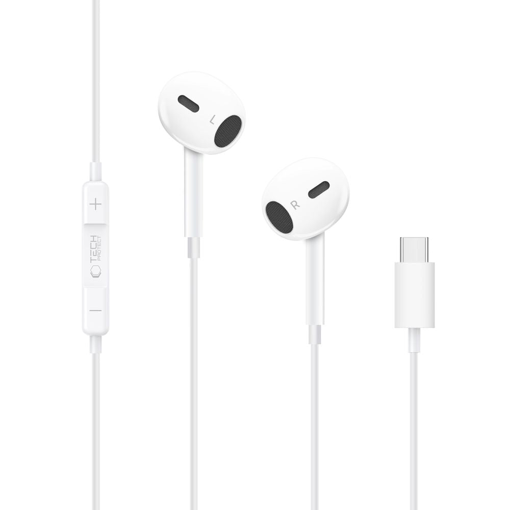 Tech-Protect Ultraboost Core G2 USB-C Headphones - White_1