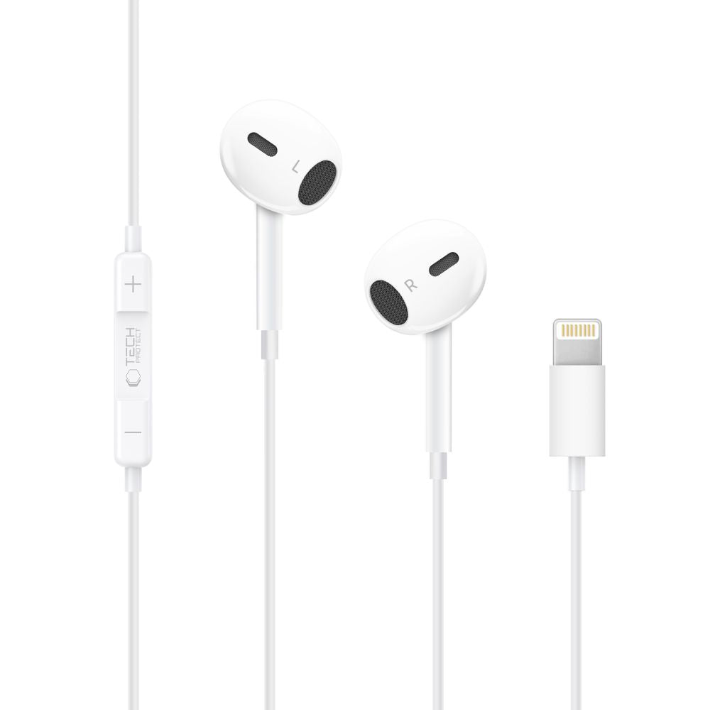 Tech-Protect Ultraboost Core G2 Lightning Headphones - White_1