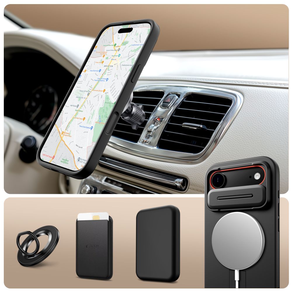 Tech-Protect Kevlar Aura MagSafe Case for iPhone Air - Black_2