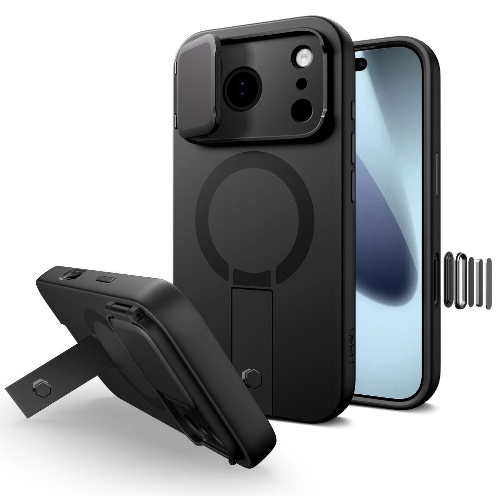 Tech-Protect Kevlar Aura MagSafe Case for iPhone 17 Pro Max - Black_0