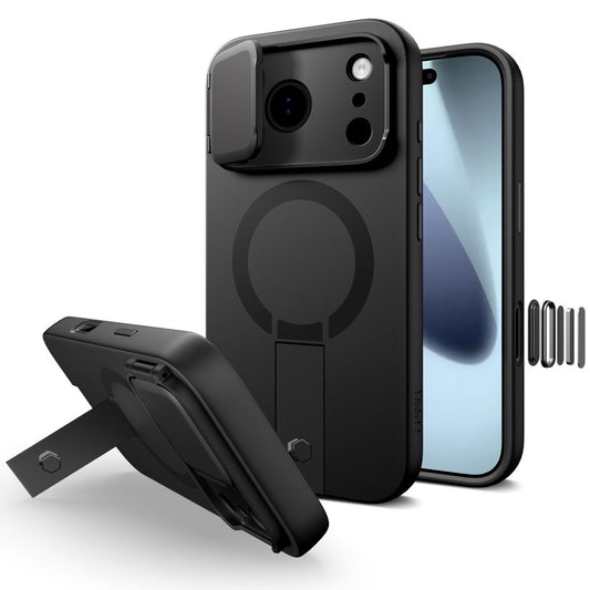 Tech-Protect Kevlar Aura MagSafe Case for iPhone 17 Pro Max - Black_0