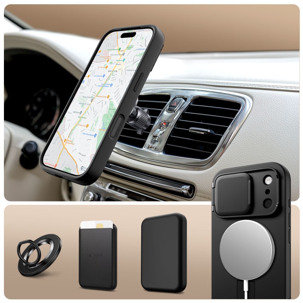 Tech-Protect Kevlar Aura MagSafe Case for iPhone 17 Pro Max - Black_2