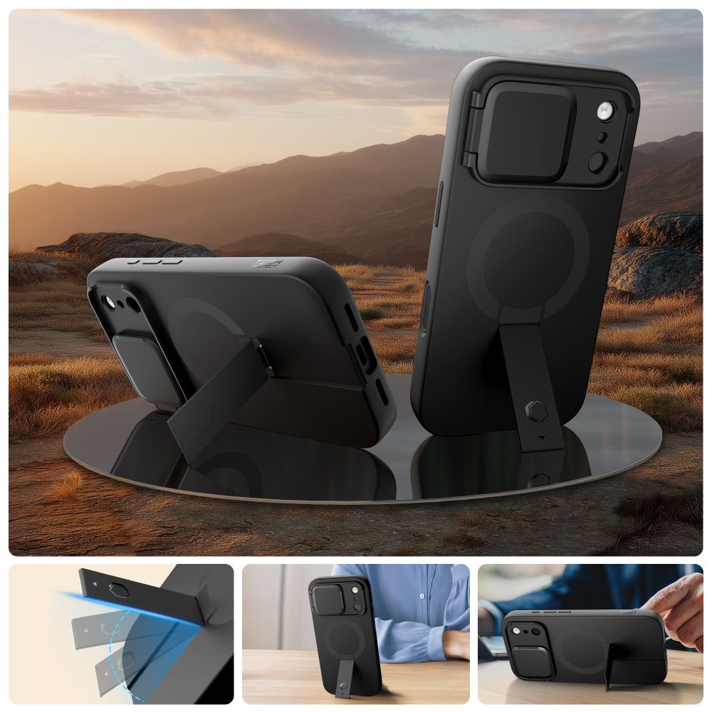 Tech-Protect Kevlar Aura MagSafe Case for iPhone 17 Pro Max - Black_3