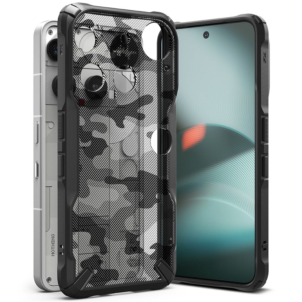 Ringke Fusion X Case for Nothing Phone 3 - Gray and Black_0
