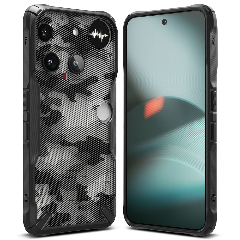Ringke Fusion X Case for Nothing Phone 3 - Gray and Black_1