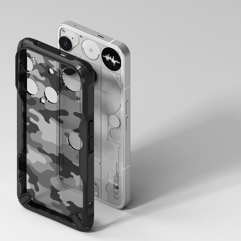 Ringke Fusion X Case for Nothing Phone 3 - Gray and Black_3