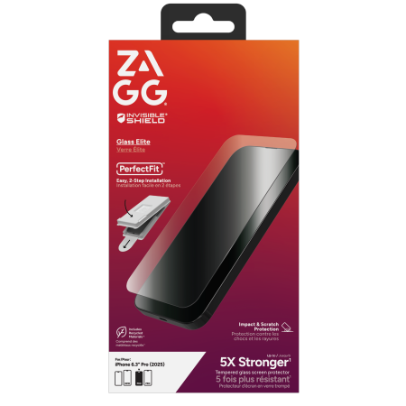 ZAGG Invisibleshield Glass Elite Tempered Glass for iPhone 17 Pro_0