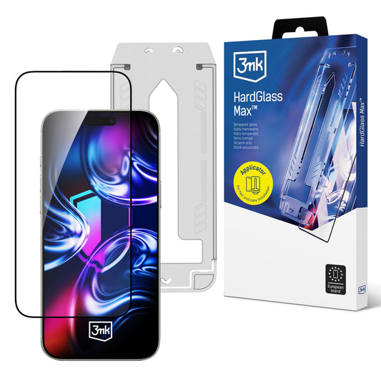 3mk Hardglass Max Tempered Glass for iPhone 16 Pro / 17_0