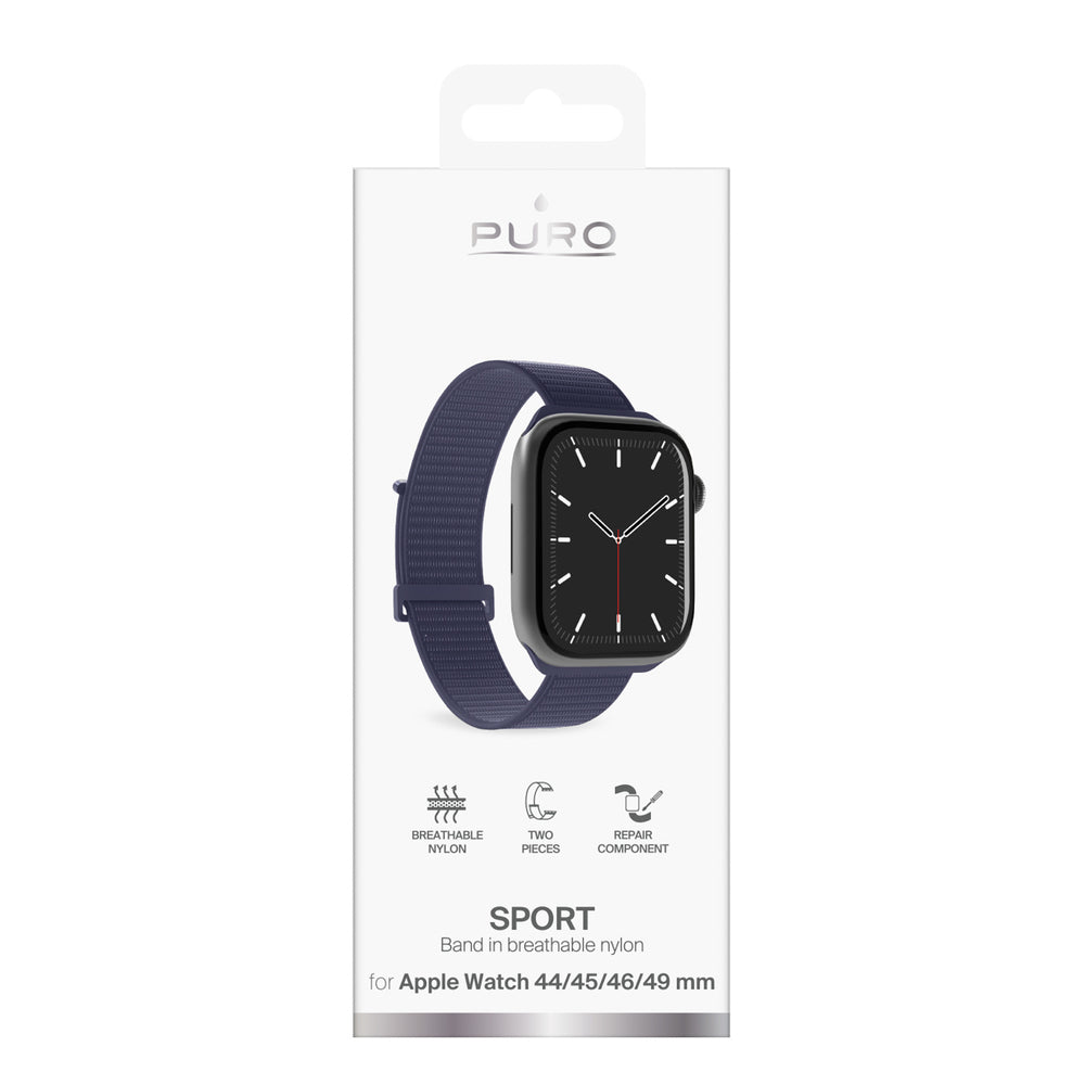 Pulseira Apple Watch Puro "SPORT" / Marca Não Definida / 44-45-46-49mm / Preto / PUSPORTAW44DKBL17_1