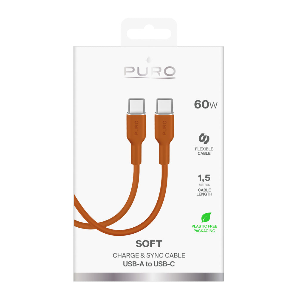 Cabo USB-C Puro Cable / 1.5m / Vermelho / PUCCCICON15MTORA17_1