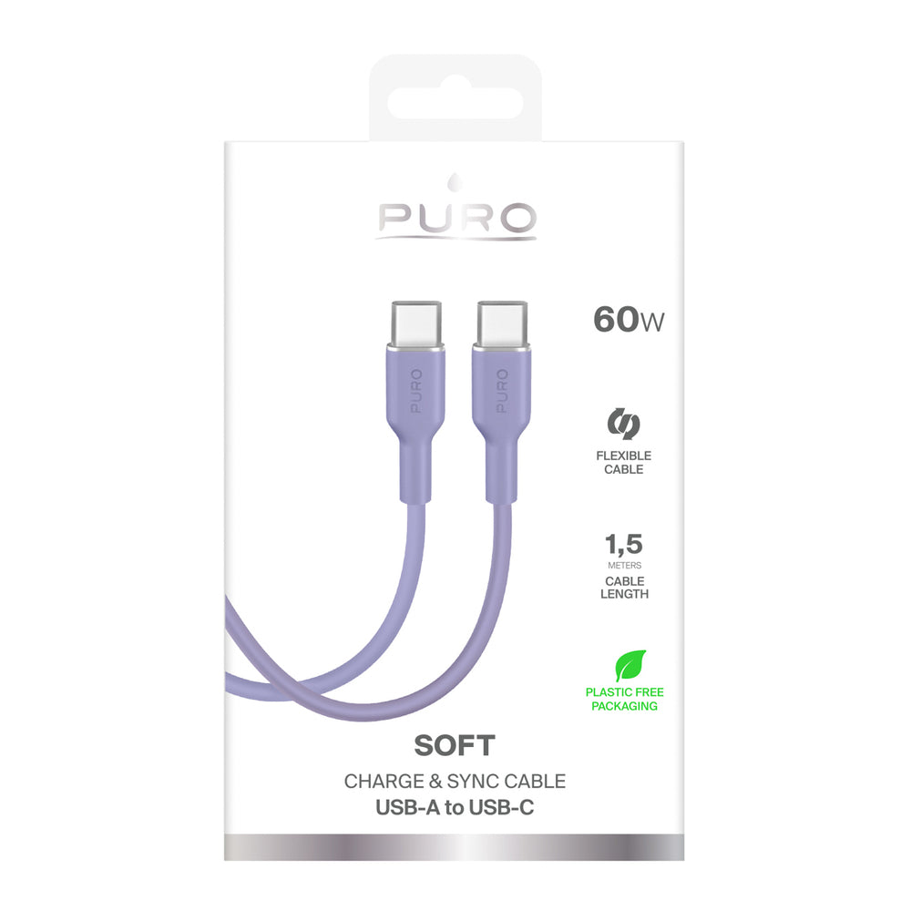 Cabo USB-C Puro Cable "ICON" / 1.5m / Rosa / PUCCCICON15MTPINK17_1