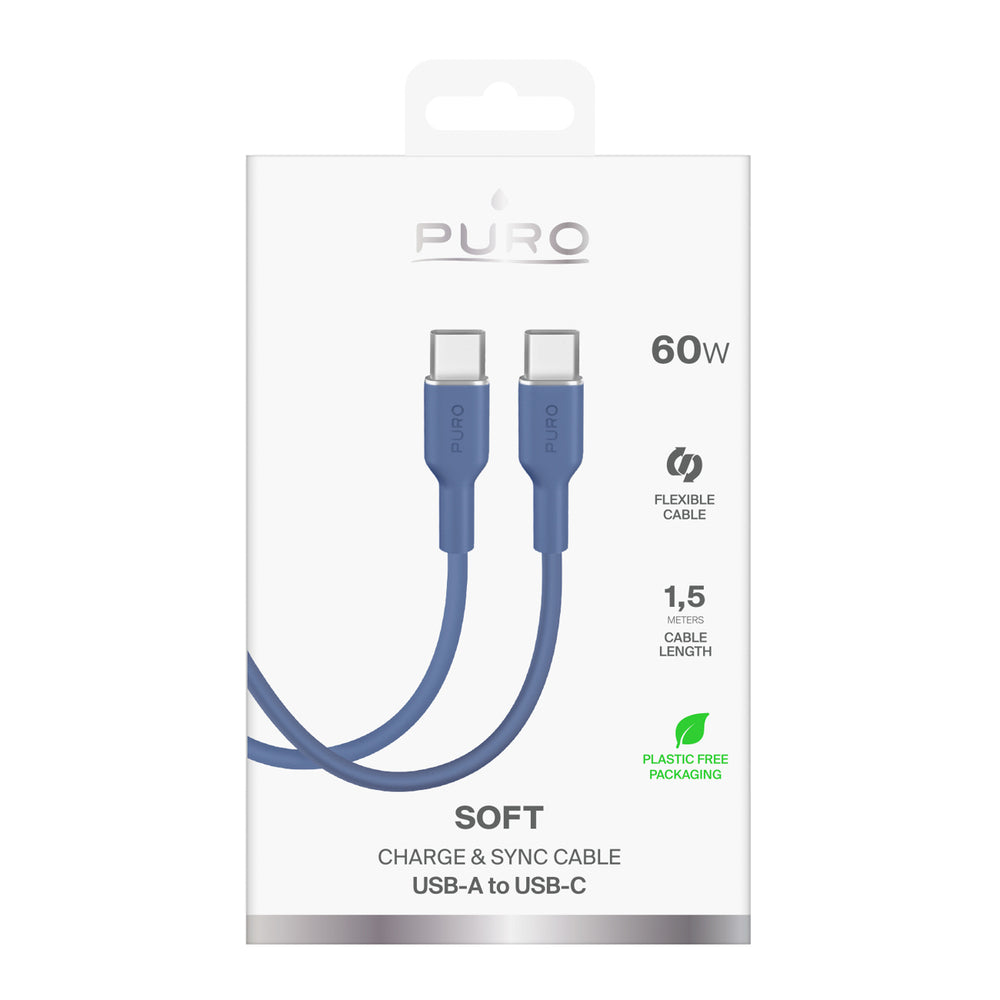 Cabo USB-C Puro Cable "ICON" / Azul / 1.5m / PUCCCICON15MTBLUE17_1