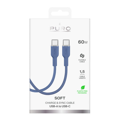 Cabo USB-C Puro Cable "ICON" / Azul / 1.5m / PUCCCICON15MTBLUE17_1
