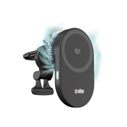 SBS Magnetic Holder with Qi2.2 25W Wireless Charger with Active Cooling - Black_0