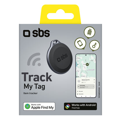 SBS My Tag tracker compatible with iOS and Android - black_1