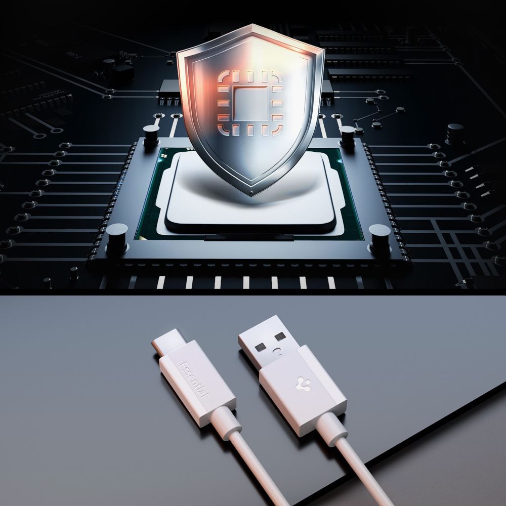 Spigen EB6010AC USB-A / USB-C 60W Cable 100 cm - White_4