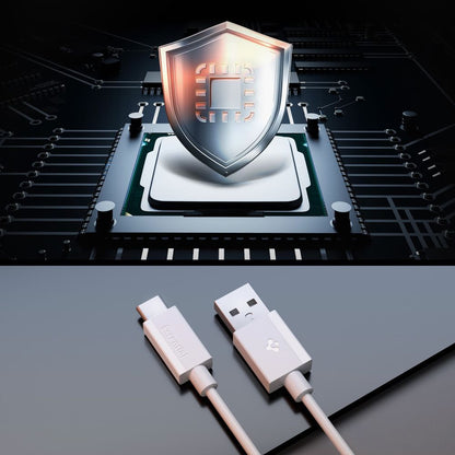 Spigen EB6010AC USB-A / USB-C 60W Cable 100 cm - White_4