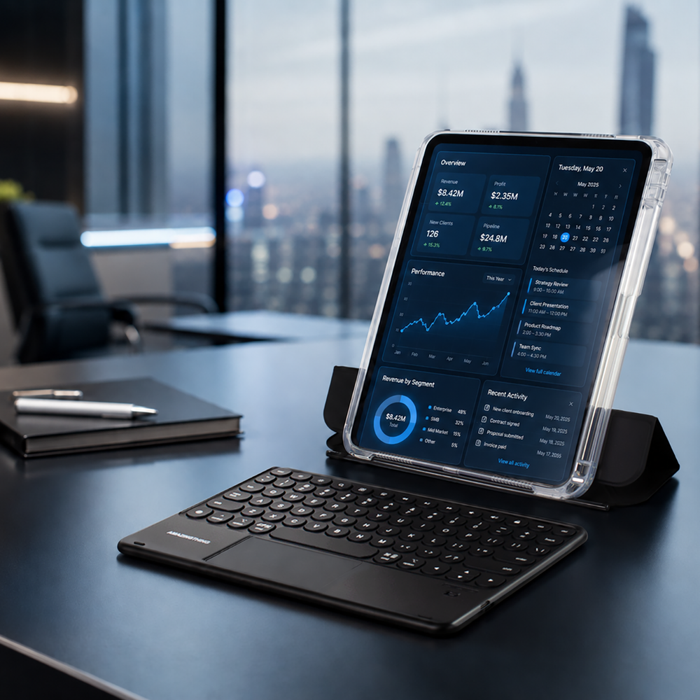 AmazingThing Minimal Case KeyLite Combo Keyboard Case for iPad Air 11" M2/M3/M4 (2024/2025/2026) - Black_5