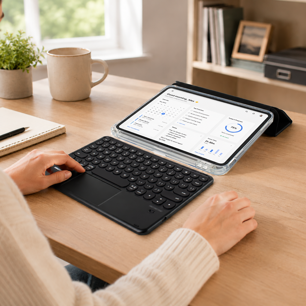 AmazingThing Minimal Case Keylite Combo Keyboard Case for iPad 11" 2022/2025 - Black_9